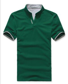 經(jīng)典綠色立領(lǐng)T恤衫