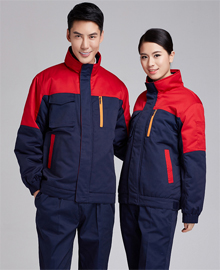 經典拼色款棉衣套裝