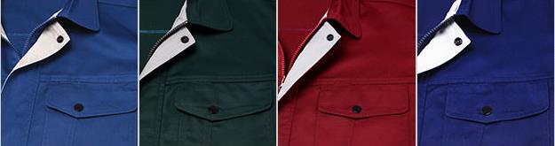 春秋長袖工作服定做款式圖片(圖5) 工服門襟展示圖片