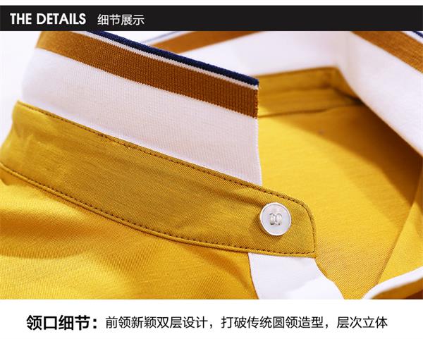 藏藍(lán)色T恤定做(圖4) 領(lǐng)口展示圖