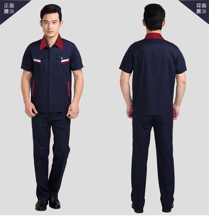 CVC細斜紋短袖工作服款式圖片(圖2) CVC細斜紋短袖工作服款式圖片(圖2)