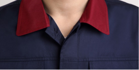 CVC細斜紋短袖工作服款式圖片(圖4)