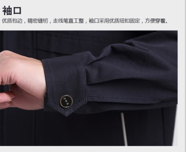 春秋純棉工作服套裝(圖4) 純棉工作服袖口設計