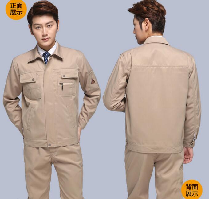 秋季工作服正面和背面圖片