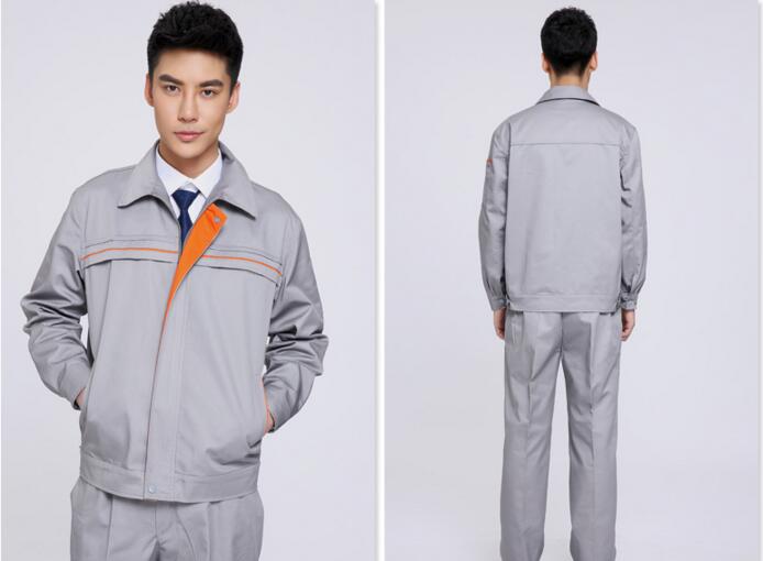 黑色滌棉工作服(圖3) 淺灰色工作服展示