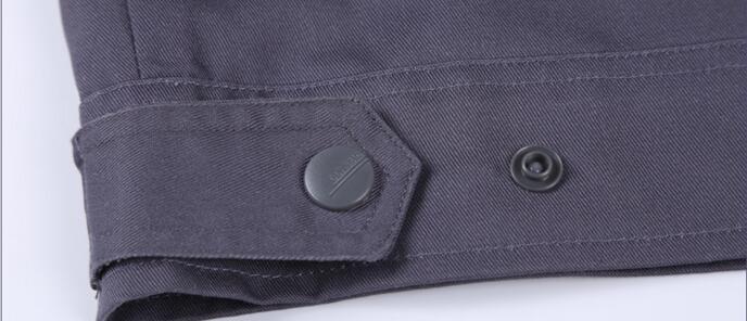 黑色滌棉工作服(圖6) 灰色工作服下擺細節展示