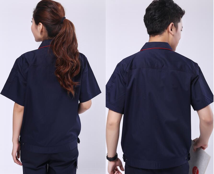 夏季工作服定制(圖2) 夏季工作服背面展示圖