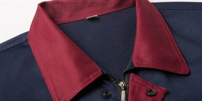 滌棉工作服廠家(圖4) 滌棉工作服領口