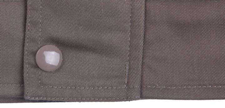 滌棉工作服定做(圖4) 工作服下擺圖片