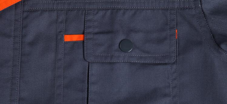 夏季員工訂做工作服款式圖片(圖6) 夏季工作服口袋細節