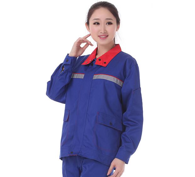 純棉工作服定做(圖1) 純棉工作服正面