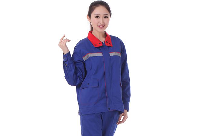 純棉工作服定做(圖3) 純棉工作服領口