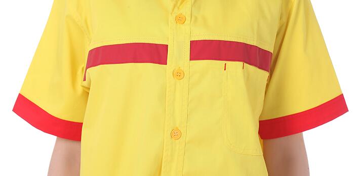 防靜電服定做,防靜電工作服(圖4) 防靜電服門襟細節