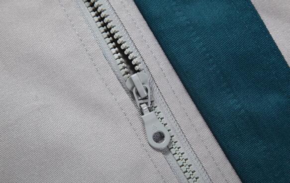 春秋全棉工作服定制(圖5) 全棉工作服拉鏈設計