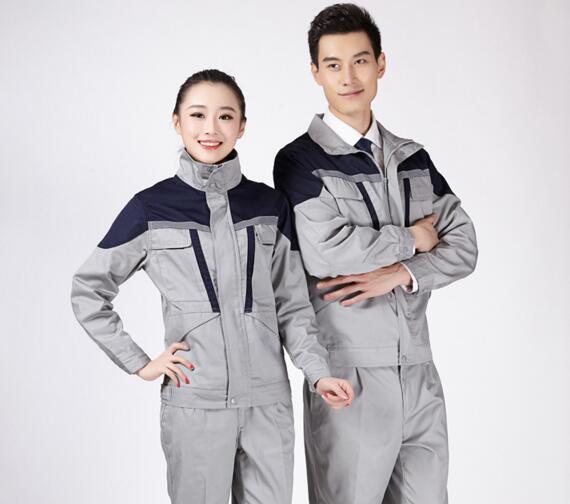 春秋拼色長袖工作服(圖2) 春秋工作服撞色2