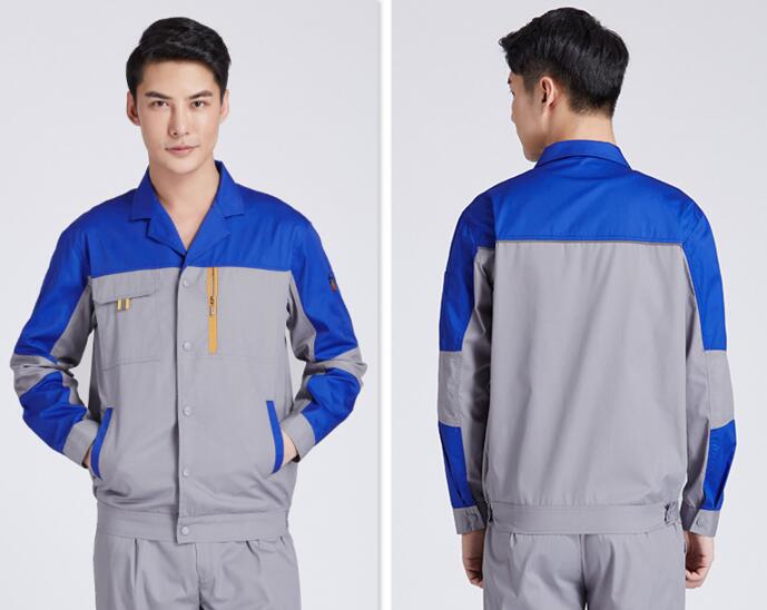 2017 新款工作服套裝系列(圖4) 紅色灰色拼接款式圖片