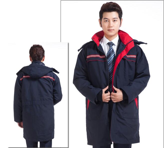 棉衣工服前后效果圖