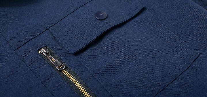 純棉長袖工作服款式圖片(圖8) 口袋工藝設(shè)計(jì)