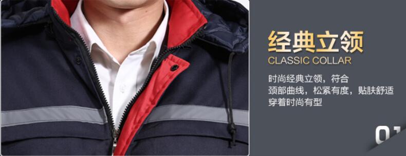 棉衣門襟拉鏈展示