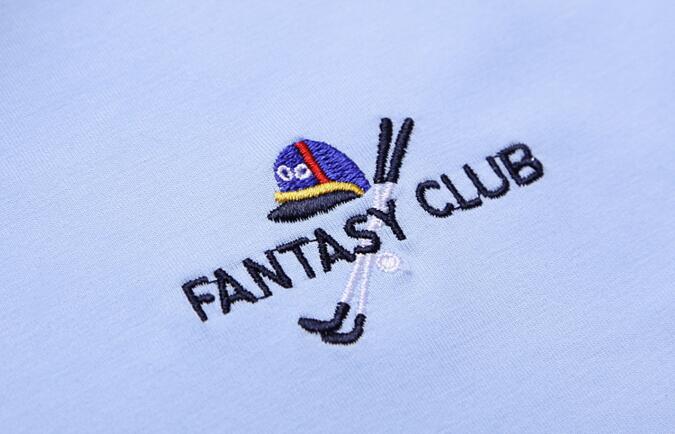 淺藍色T恤衫款式圖(圖6) T恤衫logo