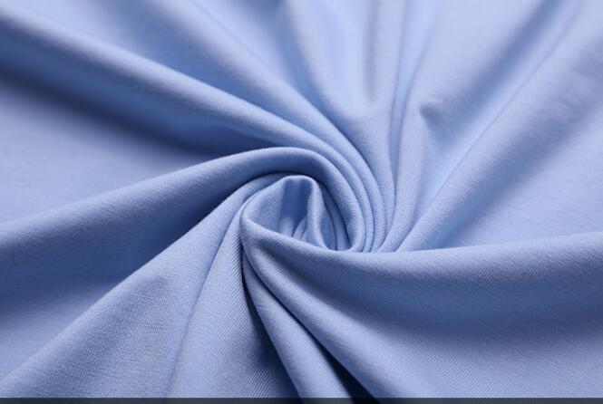 淺藍色T恤衫款式圖(圖8) T恤衫布料