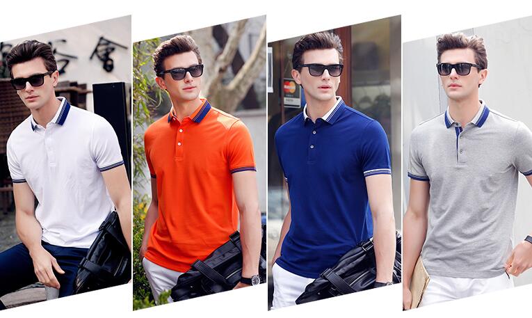 寶藍色T恤衫款式圖(圖1) T恤衫款式