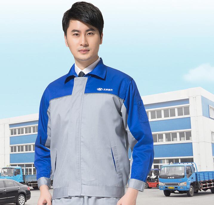 北京現代工廠工作服訂做套裝(圖2) 男士套裝款式
