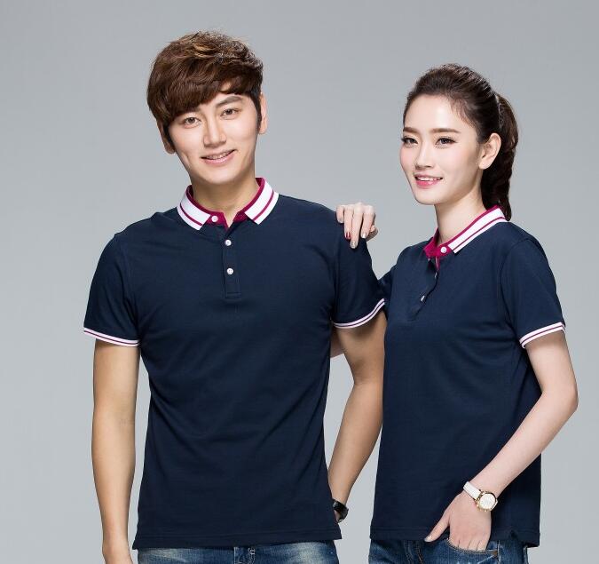 紅色T恤衫定制款式(圖1) 藏藍(lán)色T恤款式