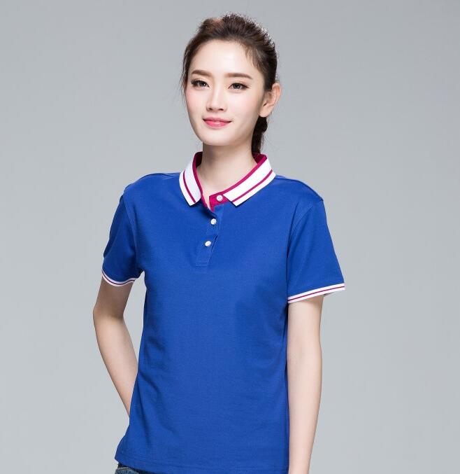 紅色T恤衫定制款式(圖3) 寶藍(lán)色T恤經(jīng)典款式圖