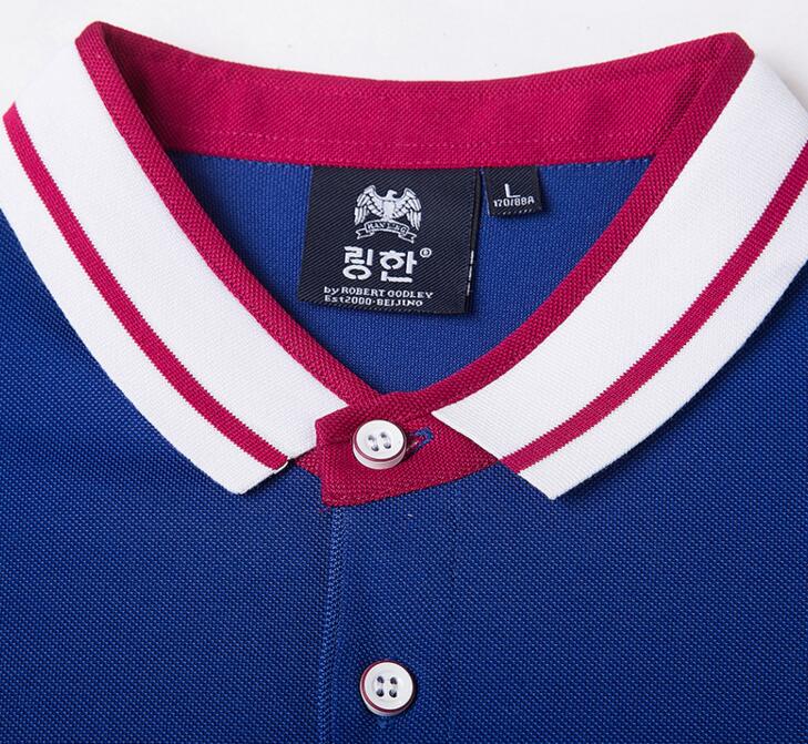 紅色T恤衫定制款式(圖4) T恤織領(lǐng)工藝