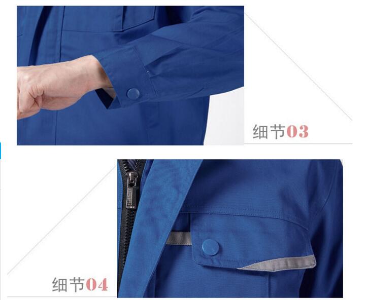 藍色滌棉工作服套裝(圖6) 袖口細節圖