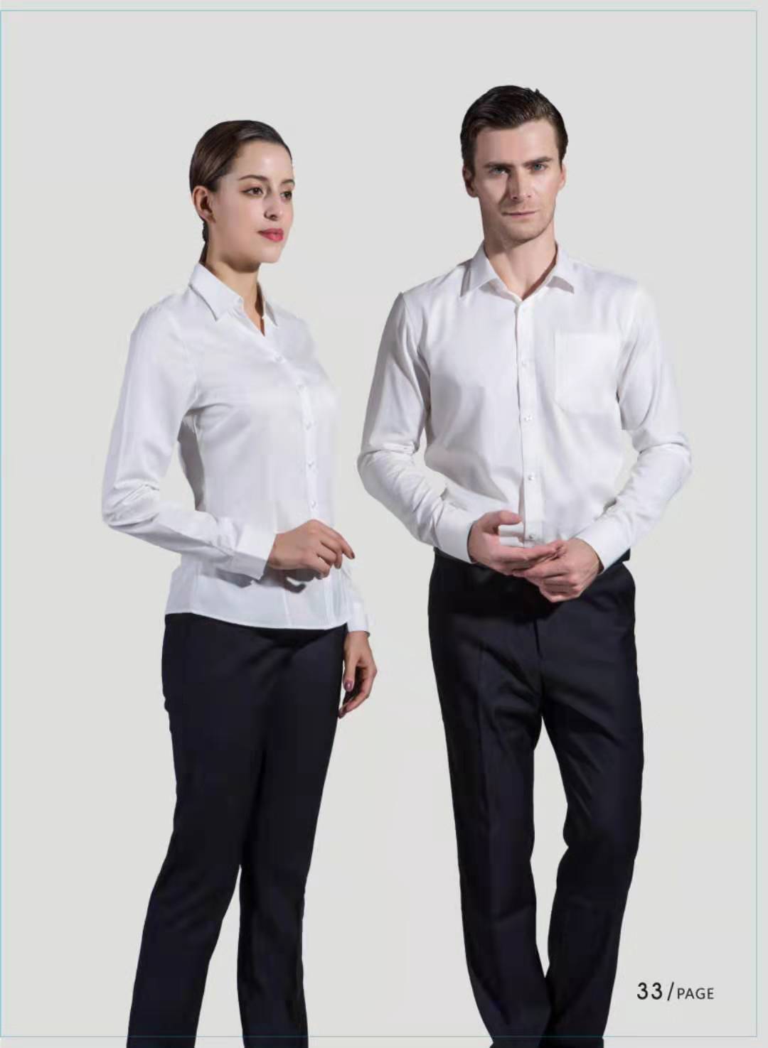 長袖白色襯衫定制(圖1) 長袖白色襯衫定制(圖1)