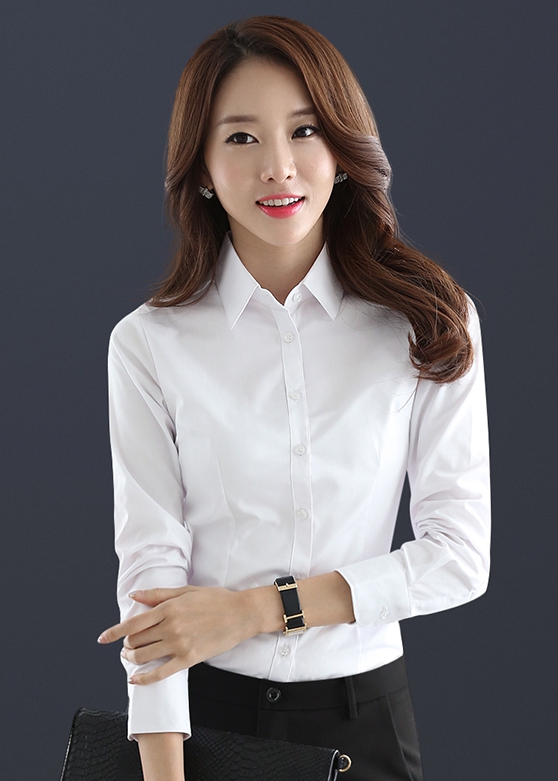 女士關門領襯衫定制(圖2) 女士關門領襯衫定制(圖2)