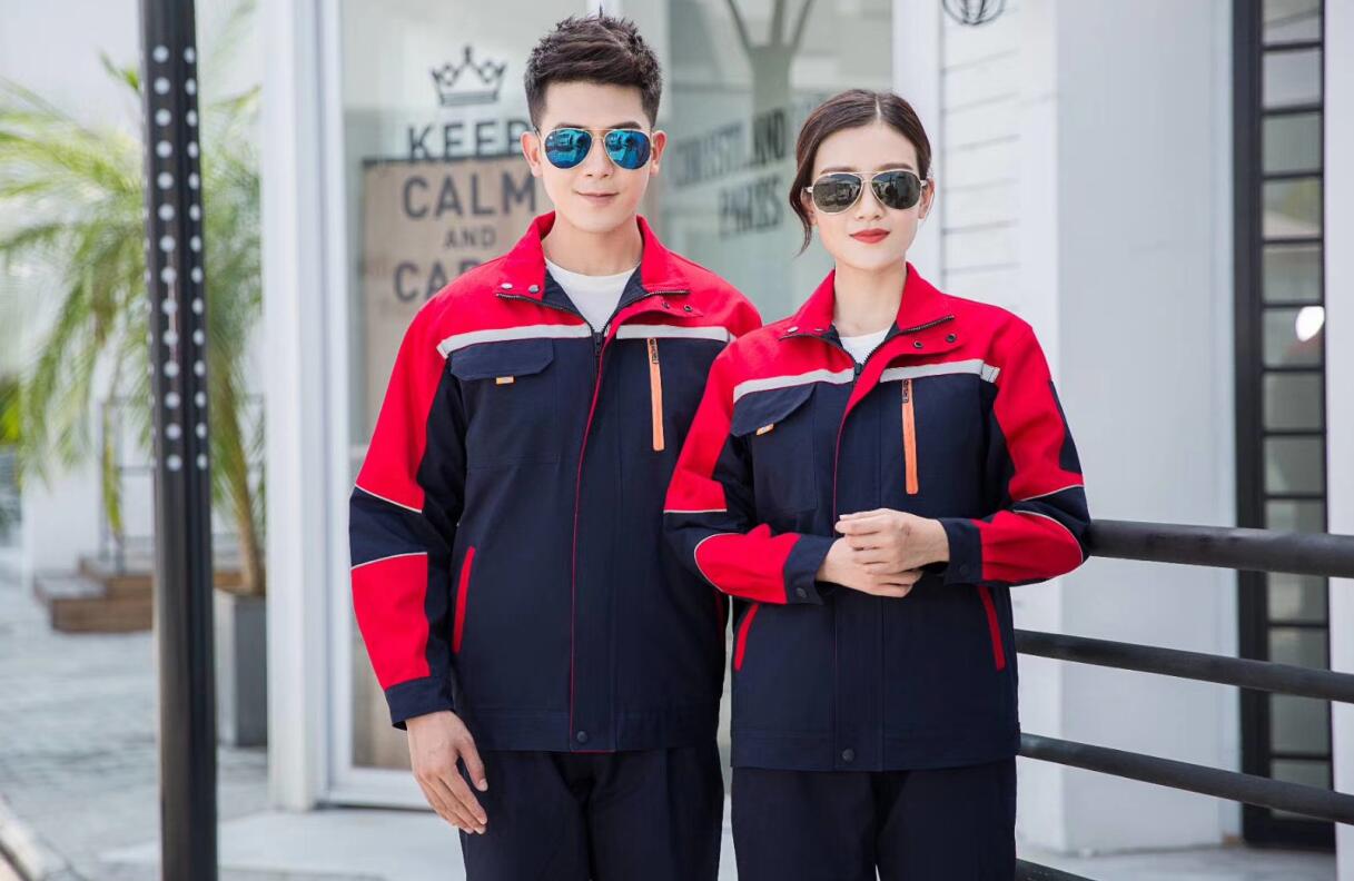 純棉拼色工作服款式(圖1) 純棉拼色工作服款式(圖1)