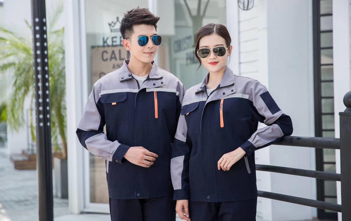 純棉拼色工作服款式(圖2) 純棉拼色工作服款式(圖2)