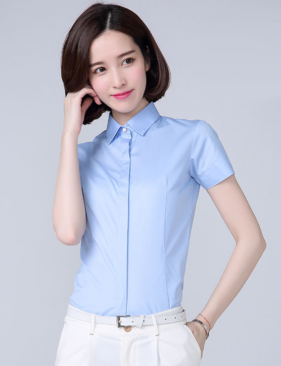 時尚款白色女襯衫(圖2)